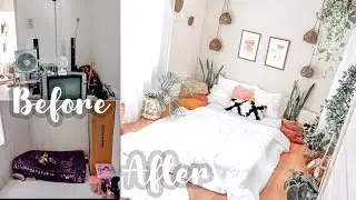 Extreme Bedroom Makeover | Aesthetic Pinterest Inspired  on a Budget | Part 1