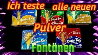 Pulver Pyrotechnik- Golden Bees, Glitzer Star, Cracker Star, Camuro Star und Golden Fish