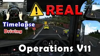 ETS2 1.40 - Real Operations V11 (Timelapse) | TruckersMP | Logitech G29 Gameplay