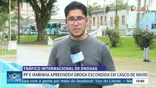 PF e Marinha apreendem droga escondida em casco de navio