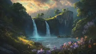 Relaxing Forest Rain Sounds 🌧️ Waterfall Flow & Birds Singing | Deep Nature Ambience