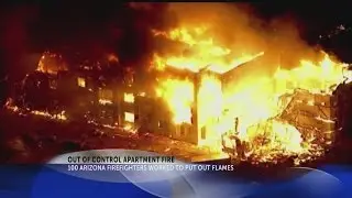 Firefighter injured in five-alarm fire in Arizona
