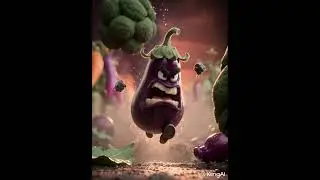 When an Eggplant Comes to Life 😱 #eggplant