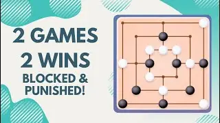 Two Games, Two Wins! | Blocked 5 Pieces & Punished Mistakes | Mills Game | Tricky Gamer