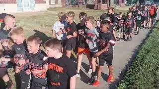 The first Champions' Walk of the 2025 football season at Ironton's Tanks Memorial Stadium.  