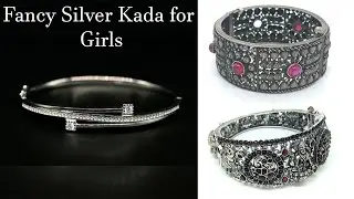 Silver Kada for Girl with Weight | Chandi Ka Kada Designs | Fancy Silver Kada for Girls