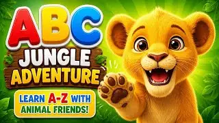 ABC Jungle Adventure 🦁 | Learn Alphabet A&ndash;Z with Animal Friends | Fun ABC Song for Kids