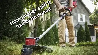 Satisfying weedwhacking!!!