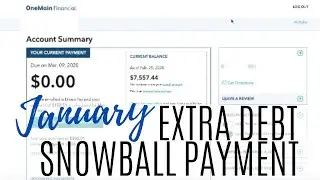 EXTRA $6,000 Debt Snowball Payment LIVE! || January Debt Snowball Payments