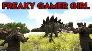 Trolling the FREAKIEST Gamer Girl In ARK...