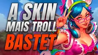 ME FIZERAM JOGAR COM ESSA SKIN INSUPORTÁVEL! BASTET JUNGLER CONQUISTA