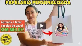 Pouca gente sabe fazer sacolas de papel ASSIM (sem molde!)