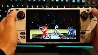 It's 'Viewtiful Joe Red Hot Rumble' From PSP on a Steam Deck! + White Marble Custom Skin