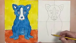 How to Paint a Blue Dog