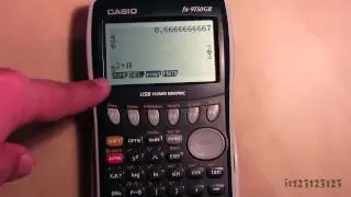 Using the Natural Display on a Casio Calculator