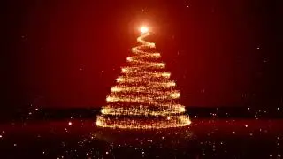 Red Christmas tree Background | HD 4K | background loop | Animation | Motion Graphics | Cheizme