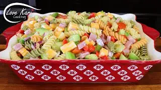 How to Make Best Ever Easy Italian Pasta Salad Ensalada de Pasta Sopa Fria #shorts
