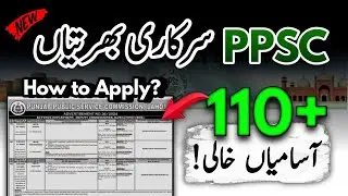 Latest Ppsc Jobs in Punjab Pakistan 2024-25 | New Govt jobs in Pakistan Today