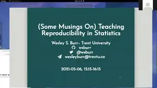 Wesley Burr | Teaching Stats in Psych, May 6 2021