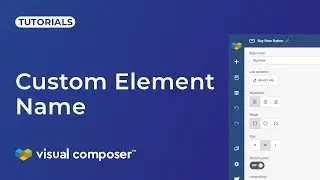 How To Change Element Name In Visual Composer Website Builder