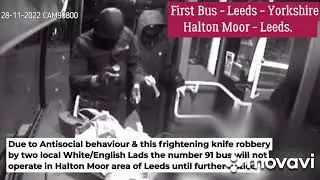 UK Knife Crime in Halton Moor estate in Leeds - December 2022