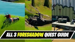 Fortnite All Foreshadow Quest/Challenge Guide(Repair Telescope,Investigate Helicopter,Use CB Radio)