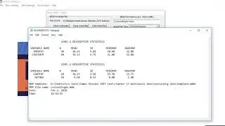 Illustration of HLM program (by SSI) with multilevel data