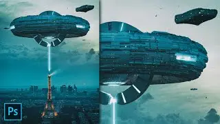 First Interplanetary Wireless Charging - Eiffel | Photo manipulation tutorial