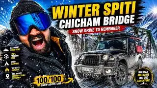 Spiti Snow Drive Gone Crazy! Chicham Bridge in One of the India&rsquo;s Coldest Place 🥶❄️