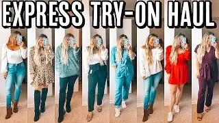 fall try-on haul: Express! BEST PETITE JEANS & WARDROBE BASICS