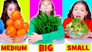 ASMR Big, Medium, Small Plate Food Challenge | Best Compilation
