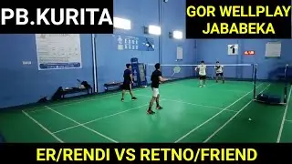 FUN BADMINTON | MABAR | GOR WELLPLAY | JABABEKA | ER/RENDI VS RETNO/FRIEND #fun #viral #badminton