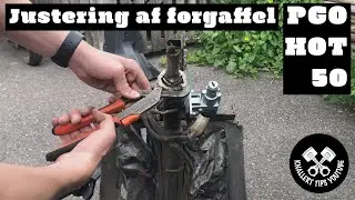 Justering af forgaffel. Hvordan fjerner man slør i forgaffel/kronrør? Knallert/Scooter PGO Hot 50