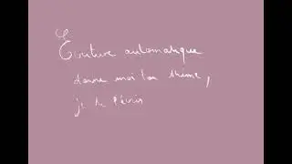 Premi&egrave;re &eacute;criture automatique active
