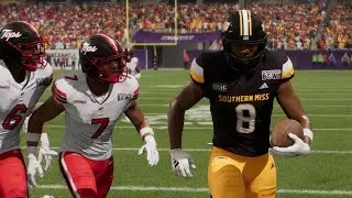 CFB 26: Bowl Season Sim - Western Kentucky vs. Southern Miss (PS5) Gameplay | New Orleans Bowl