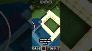 Making B Letter in Minecraft 🔥 | Alphabet Build Challenge#Minecraft #AlphabetBuild #Shorts #viral