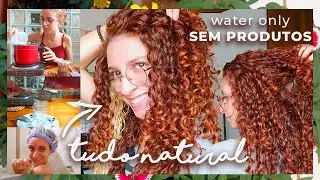 MINHA ROTINA 100% NATURAL DE CUIDADOS COM O CABELO, SEM INDUSTRIALIZADOS | cabelo cacheado, vegan