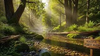 Natural River Water Sounds for Deep Sleep Anxiety Relief and Inner Peace | For Anxiety Relief