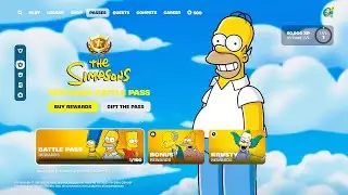 Боевой пропуск Fortnite Simpsons! (ПОЛНАЯ ВИТРИНА)