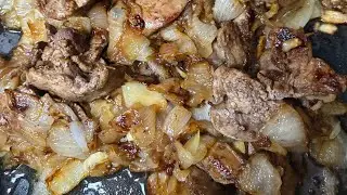 I cooked chicken Liver with onion for my Husband ❤️