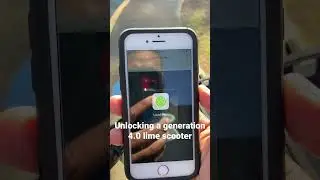 Unlocking a generation 4.0 lime scooter