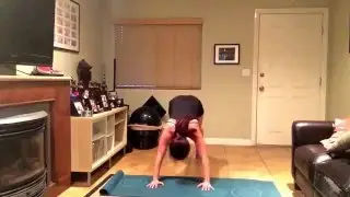 5 minute AMRAP of shuffle, nose divers, plank jacks, and oblique crunch