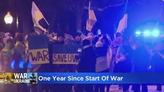 Chicago reflects one year after start of war in Ukraine