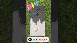 diy phone case black and white 🖤🤍|  Make your mobile phone look aesthetic #shorts