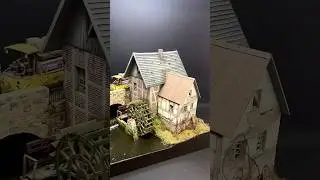 Watermill 1:35 Wooden Kit🚚🤩🪴 #miniature #3dprinting #painting #wood #scalemodel #diorama