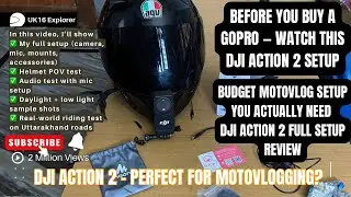 Best Moto Vlogging Setup (2025 Edition) | Dji Action 2 mic issue solve | Uk16 Explorer