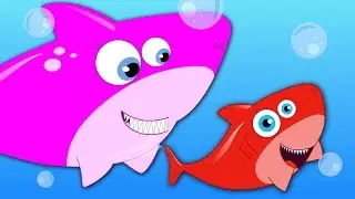 Five Little Sharks: Fun and Educational nursery rhyme kids tv