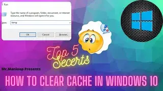 HOW TO CLEAN CACHE ON WINDOWS 10 | TOP 5 SECRET | 😉😉
