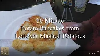 10 Minute Potato Pancakes from Leftover Mashed Potatoes