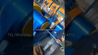 The iron pipe has a tapered end     Tube orifice reducing machine
